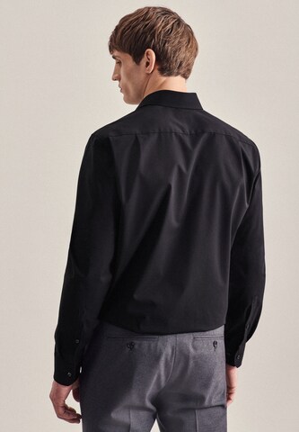 SEIDENSTICKER Regular fit Business Shirt in Black