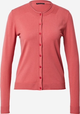 Cardigan Sisley en rouge : devant