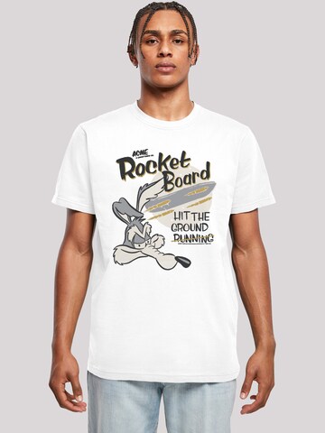 F4NT4STIC Shirt 'Looney Tunes' in Wit: voorkant