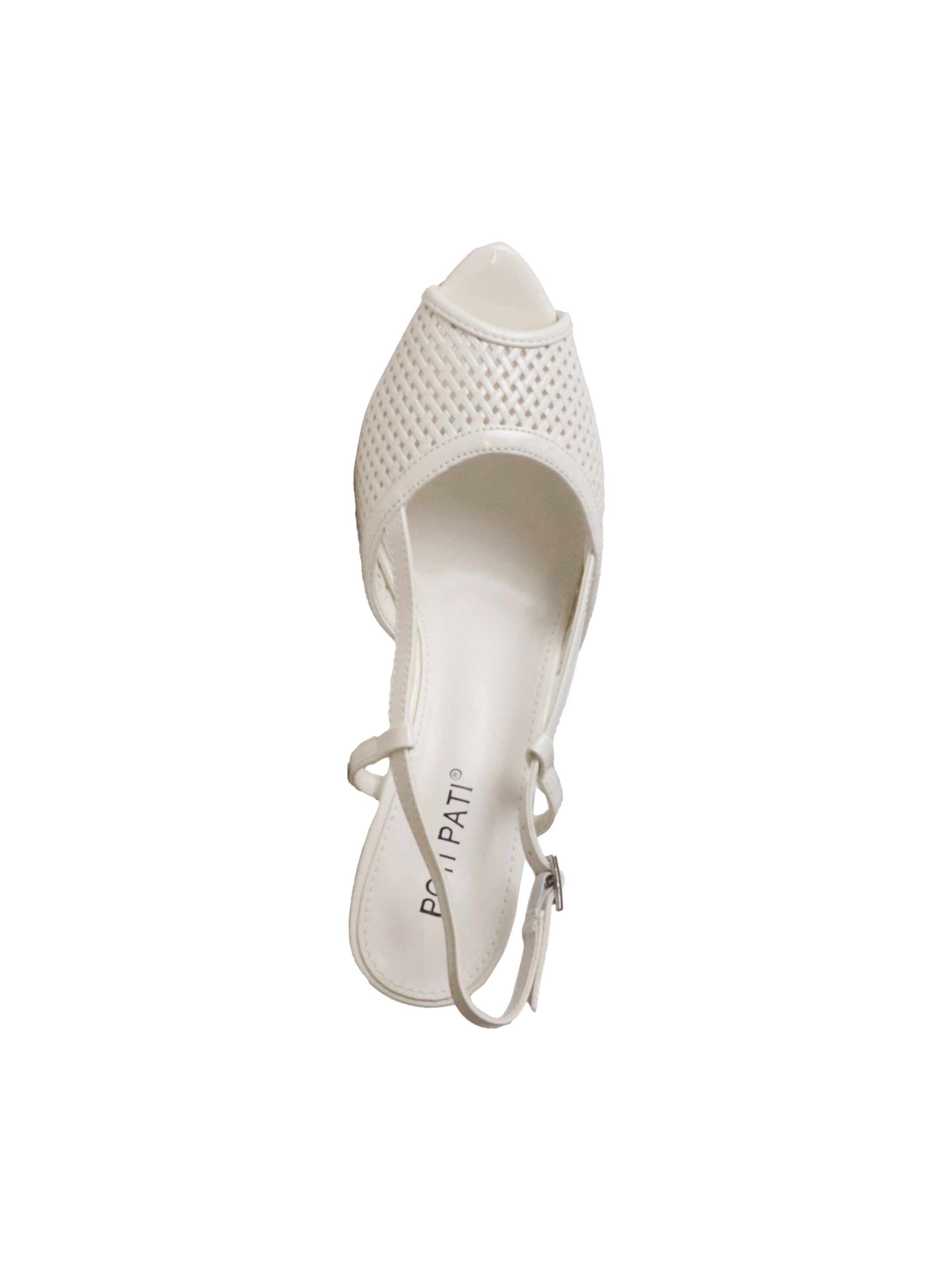 POTI PATI - Zapatos con plataforma 'Supermodische Pumps' en blanco