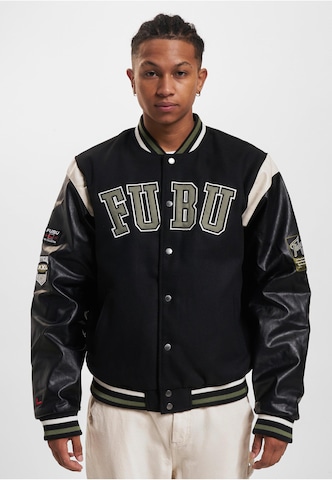 FUBU Between-Season Jacket 'College Varsity' in Black: front