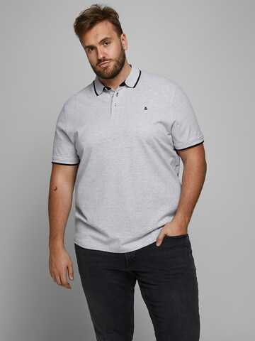 Jack & Jones Plus Shirt 'JJEPAULOS' in Grijs: voorkant