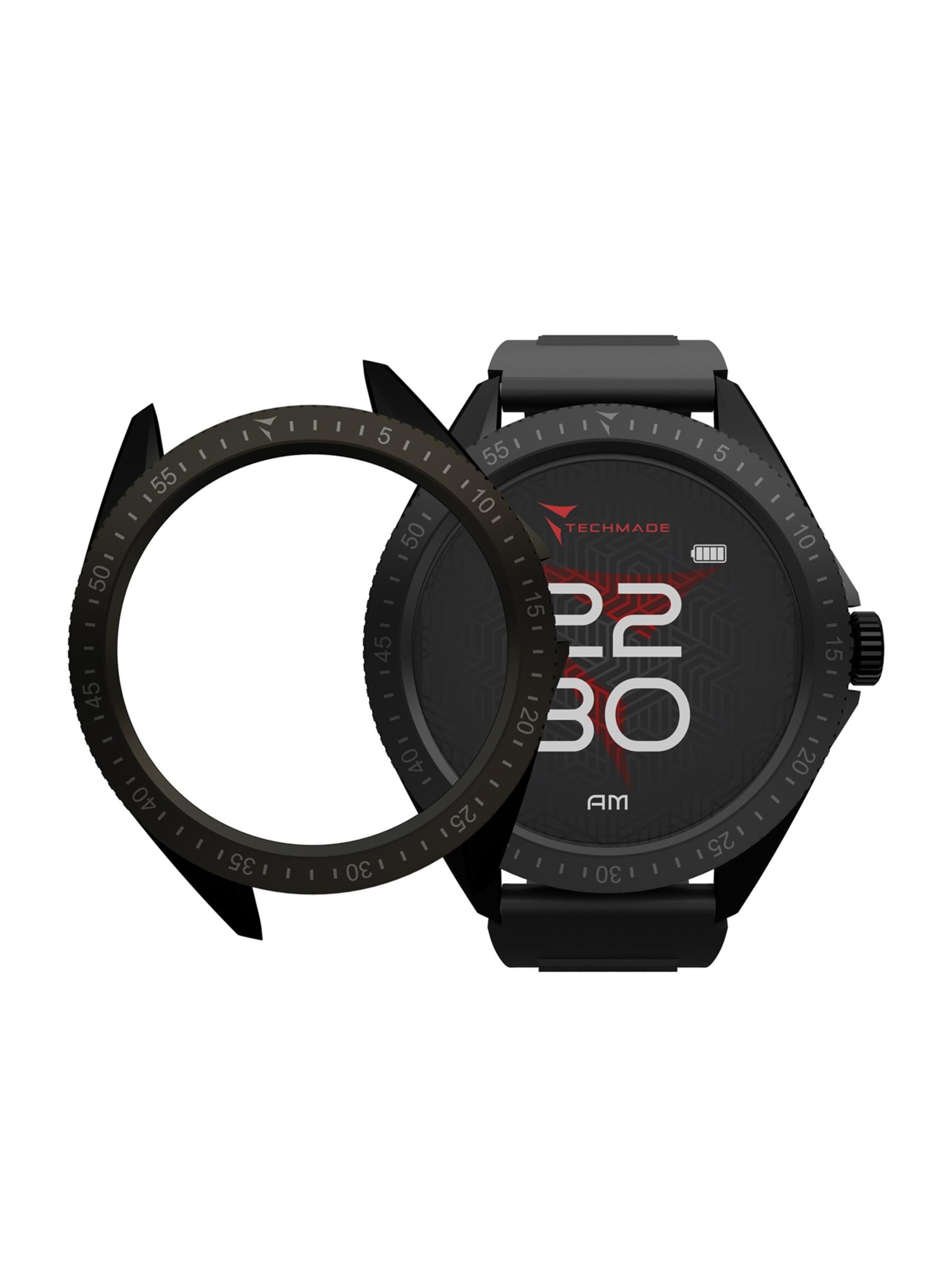Techmade Digital Watch 'SmartWatch ROCKS BLACK' in Black