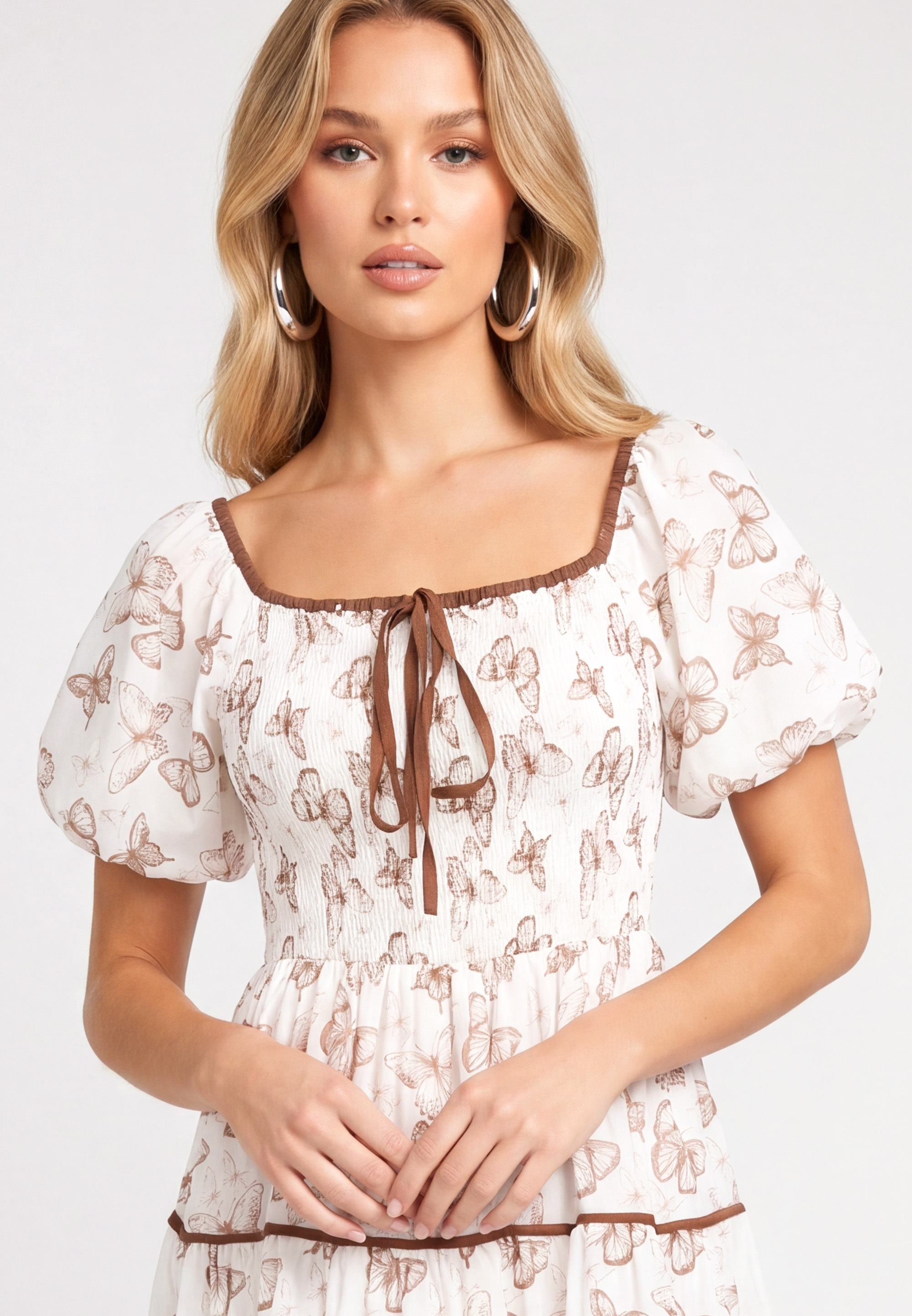 faina Dress in White