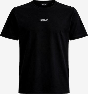 REPLAY Shirt in Zwart: voorkant