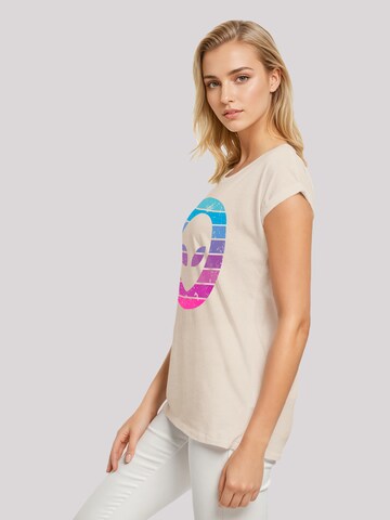 T-shirt 'Alien Kopf' F4NT4STIC en beige