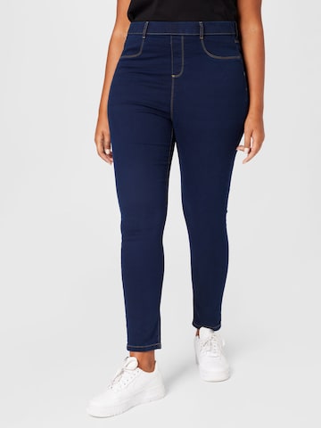 Dorothy Perkins Curve Skinny Jeggíny 'Eden' – modrá: přední strana