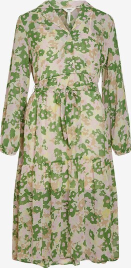 OBJECT Robe-chemise 'Kirsten' en chamois / sable / jaune clair / vert / rose clair, Vue avec produit