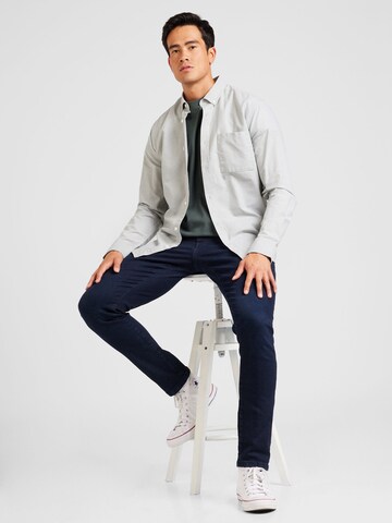 Only & Sons Regular fit Button Up Shirt 'ONSAlvaro' in Green