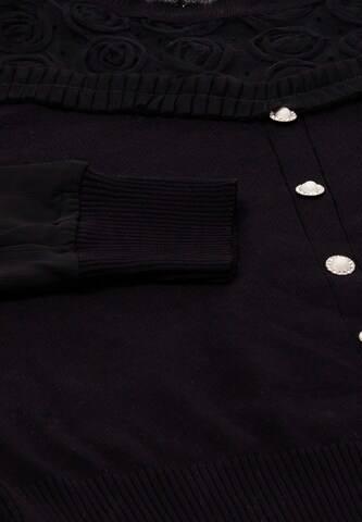 Pull-over caneva en noir