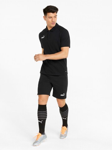 PUMA Regular Sportshorts 'TeamFinal' in Schwarz