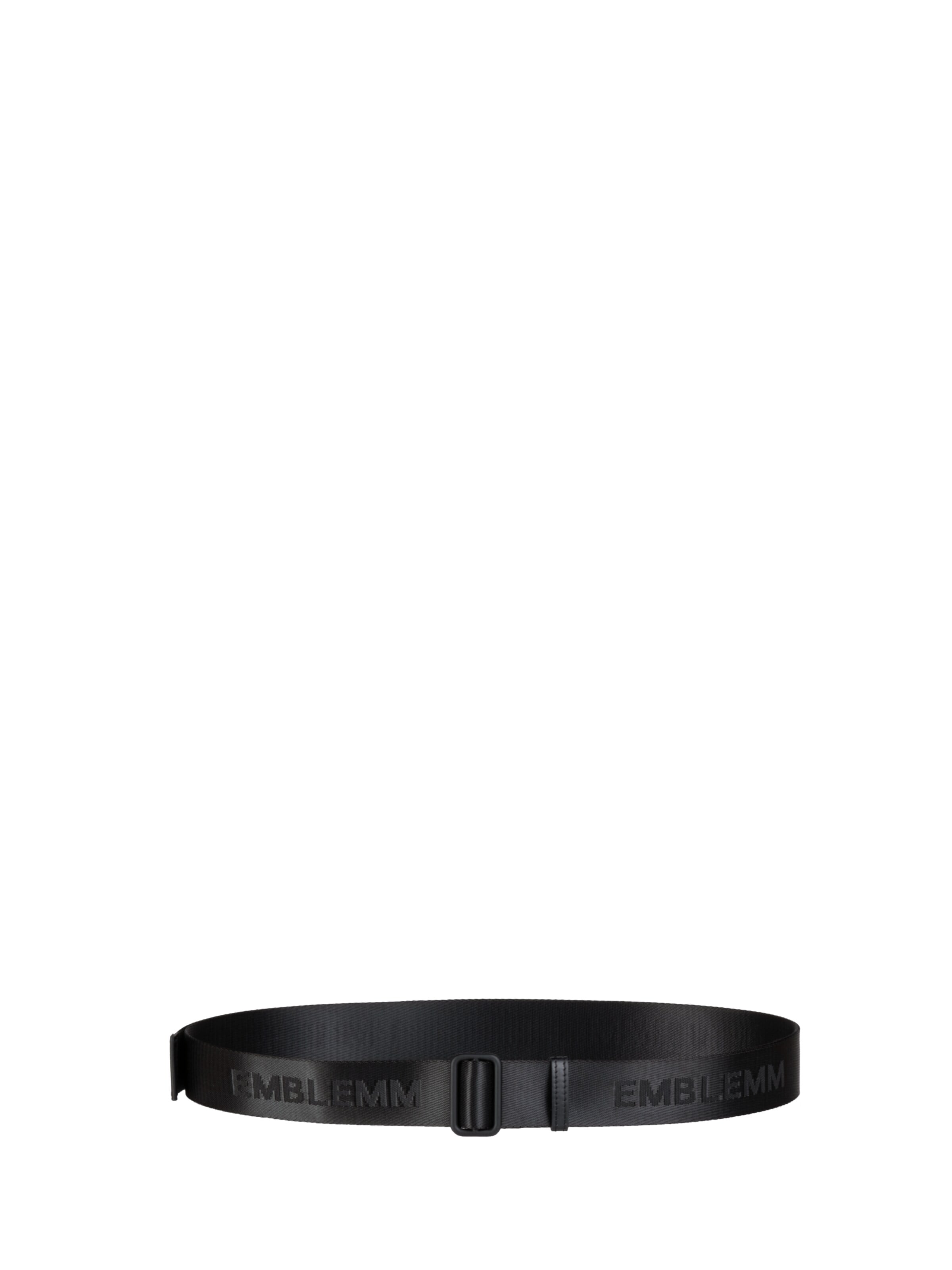 Ceinture EMBLEMM en noir : devant