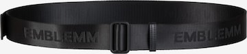 Ceinture EMBLEMM en noir : devant