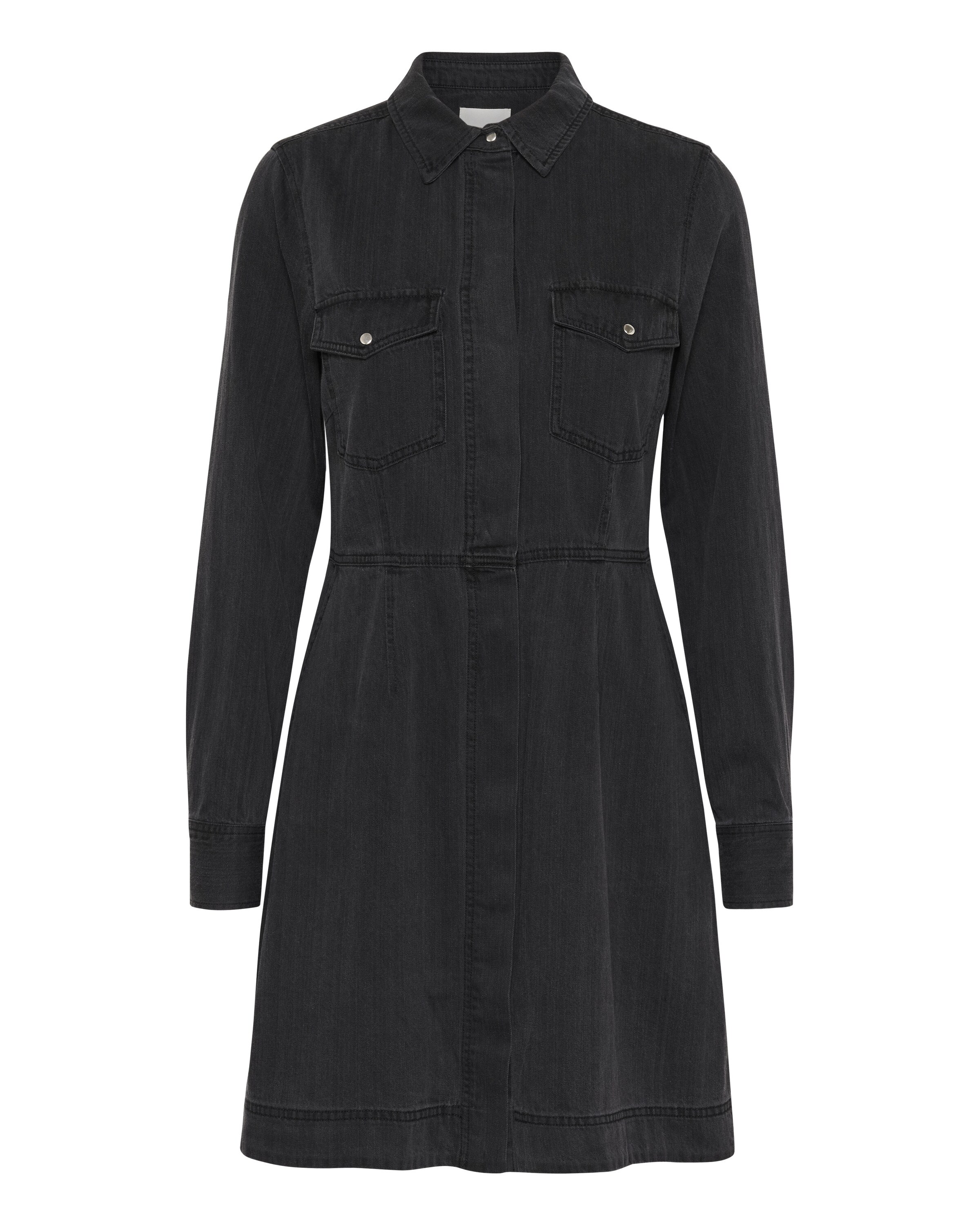 Robe-chemise 'Freja' Part Two en noir : devant