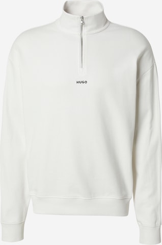 Sweat-shirt 'Durty244' HUGO en blanc : devant