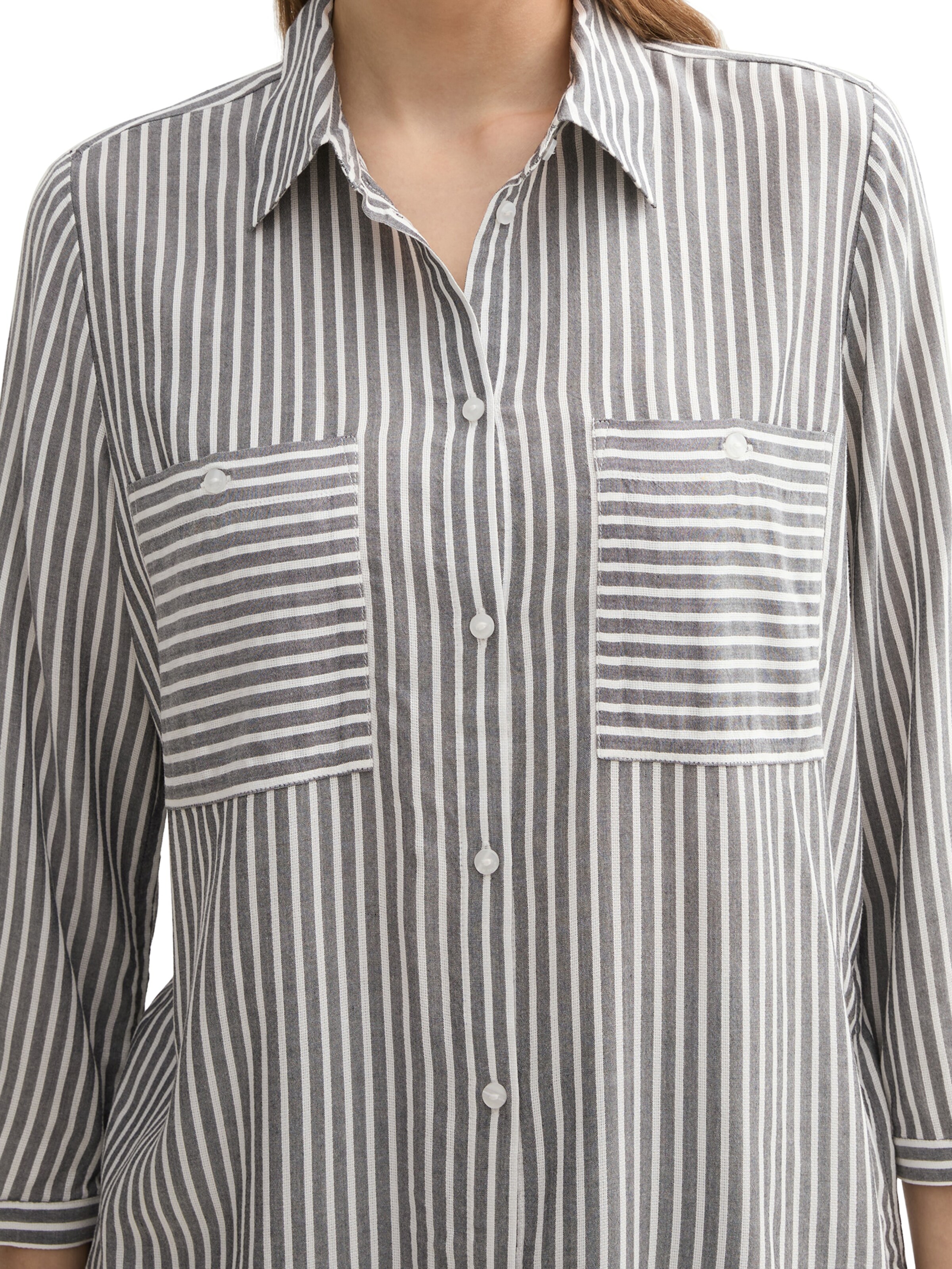 TOM TAILOR Bluse in Blau