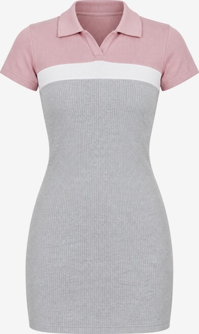 Robes en maille CIPO & BAXX en gris : devant