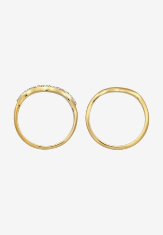 ELLI Ring Kristall Ring, Ring Set in Gold