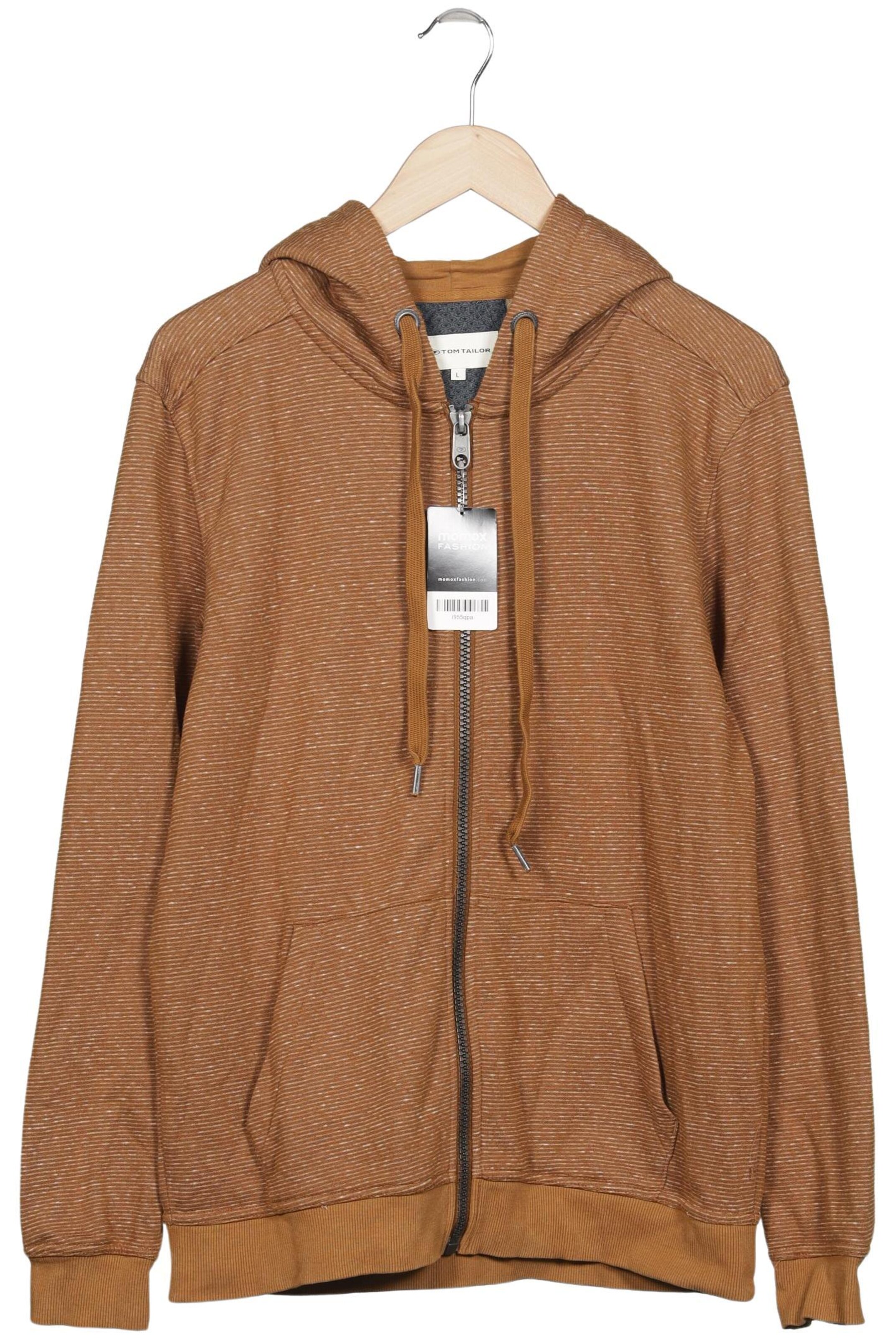 TOM TAILOR DENIM Kapuzenpullover L in Braun: Vorderseite