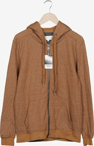 TOM TAILOR DENIM Kapuzenpullover L in Braun: Vorderseite