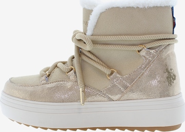 Boots U.S. POLO ASSN. en beige : devant