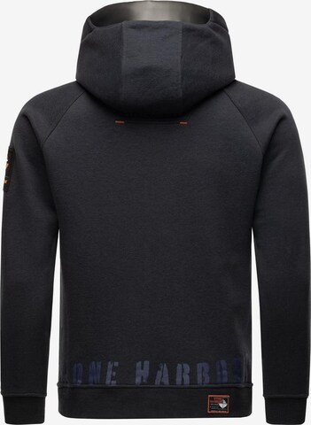 STONE HARBOUR - Sudadera con cremallera 'Finn Luca' en negro