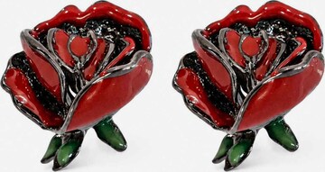 RteRmeNaušnice 'Rose Enamel Flower Earrings' - crvena boja: prednji dio