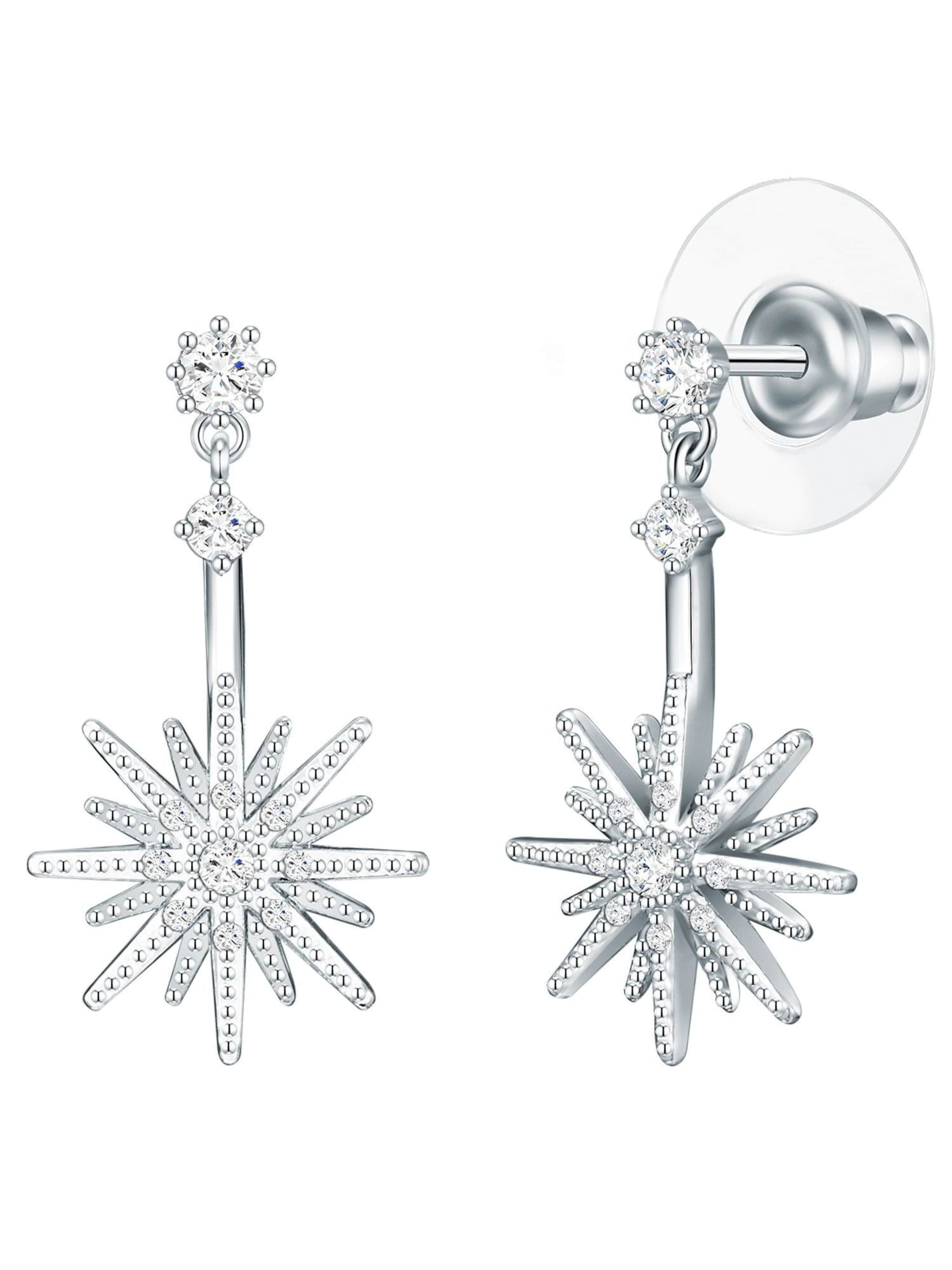 Lulu & Jane Earrings in Silver: front