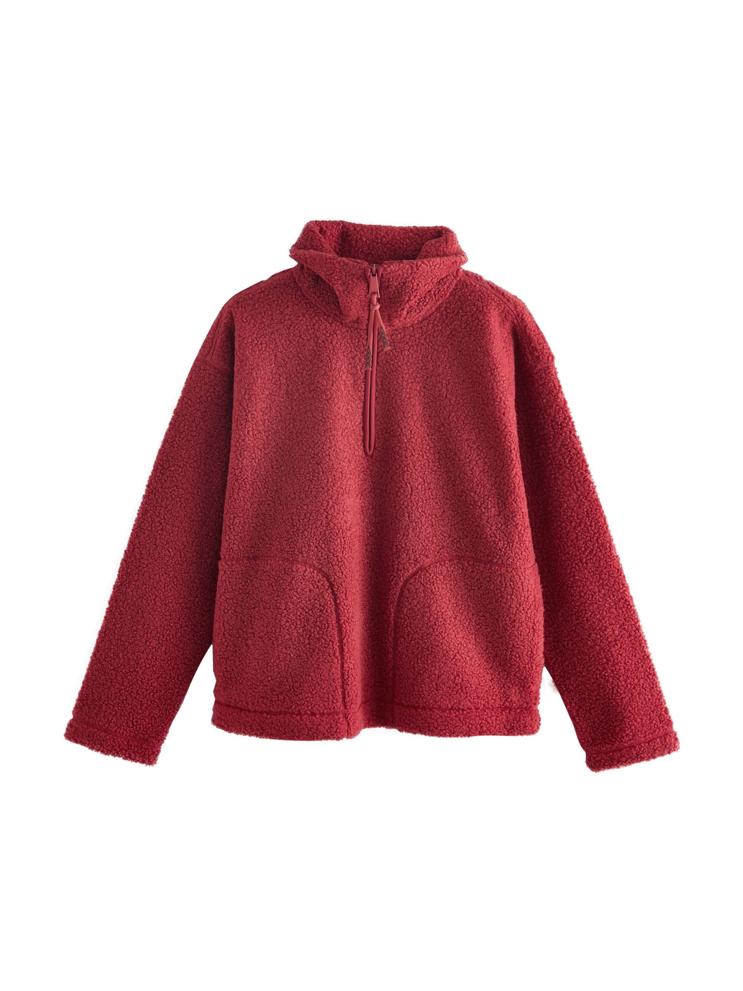 Next Fleecová mikina – červená: přední strana