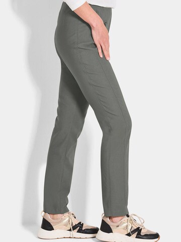 Goldner Slim fit Pants 'LOUISA' in Green