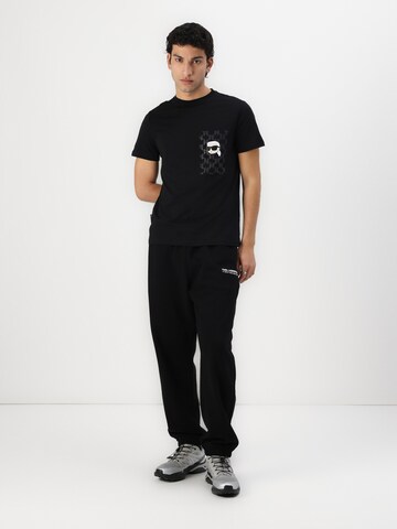 Karl Lagerfeld Regular Hose in Schwarz