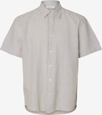 Coupe regular Chemise 'SLHCLAY' SELECTED en blanc : devant