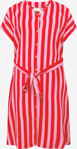 ONLY Carmakoma Shirt Dress 'BILLIE LIFE' in Red: front