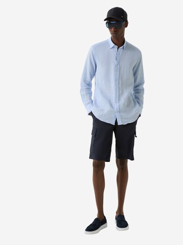 BOGNER Regular fit Button Up Shirt 'Timi' in Blue