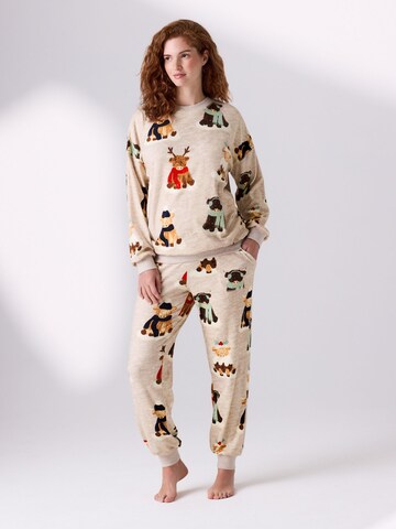 Next Pyjama in Beige: Vorderseite