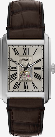 FOSSIL Montre à affichage analogique 'CARRAWAY' en mastic / brun foncé / noir / argent, Vue avec produit