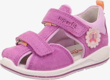 SUPERFIT Sandali 'BOOMERANG' | vijolična barva: sprednja stran