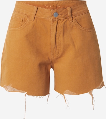 VILA Regular Jeans 'MAURA' in Orange: front