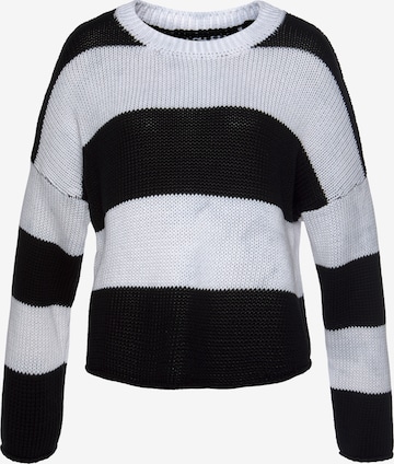 LASCANA Sweater in Black: front