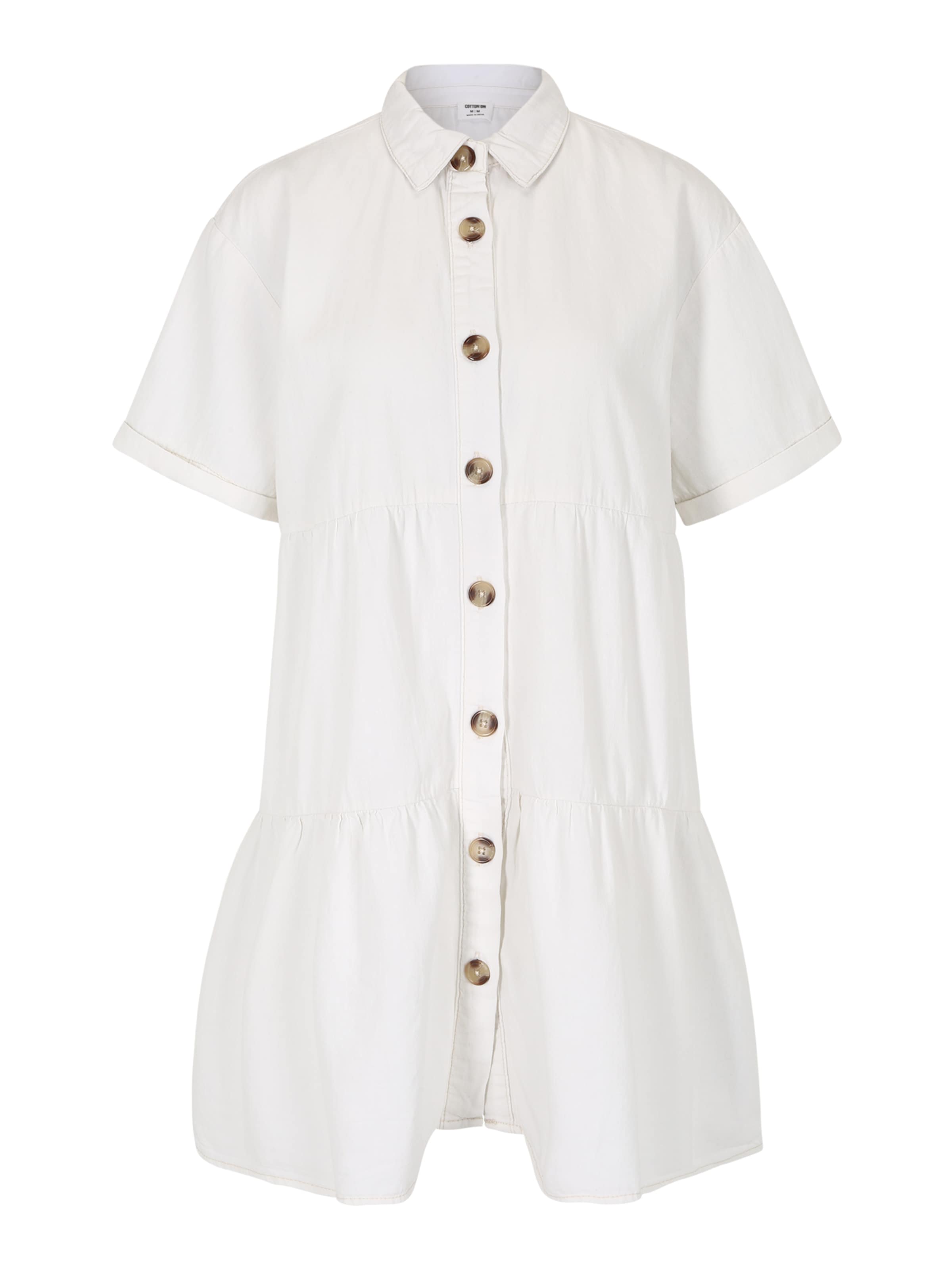 Rochie tip bluză 'SHAY' Cotton On Petite pe alb, Vizualizare produs