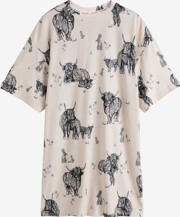 NextSpavaćica košulja - bež boja: prednji dio