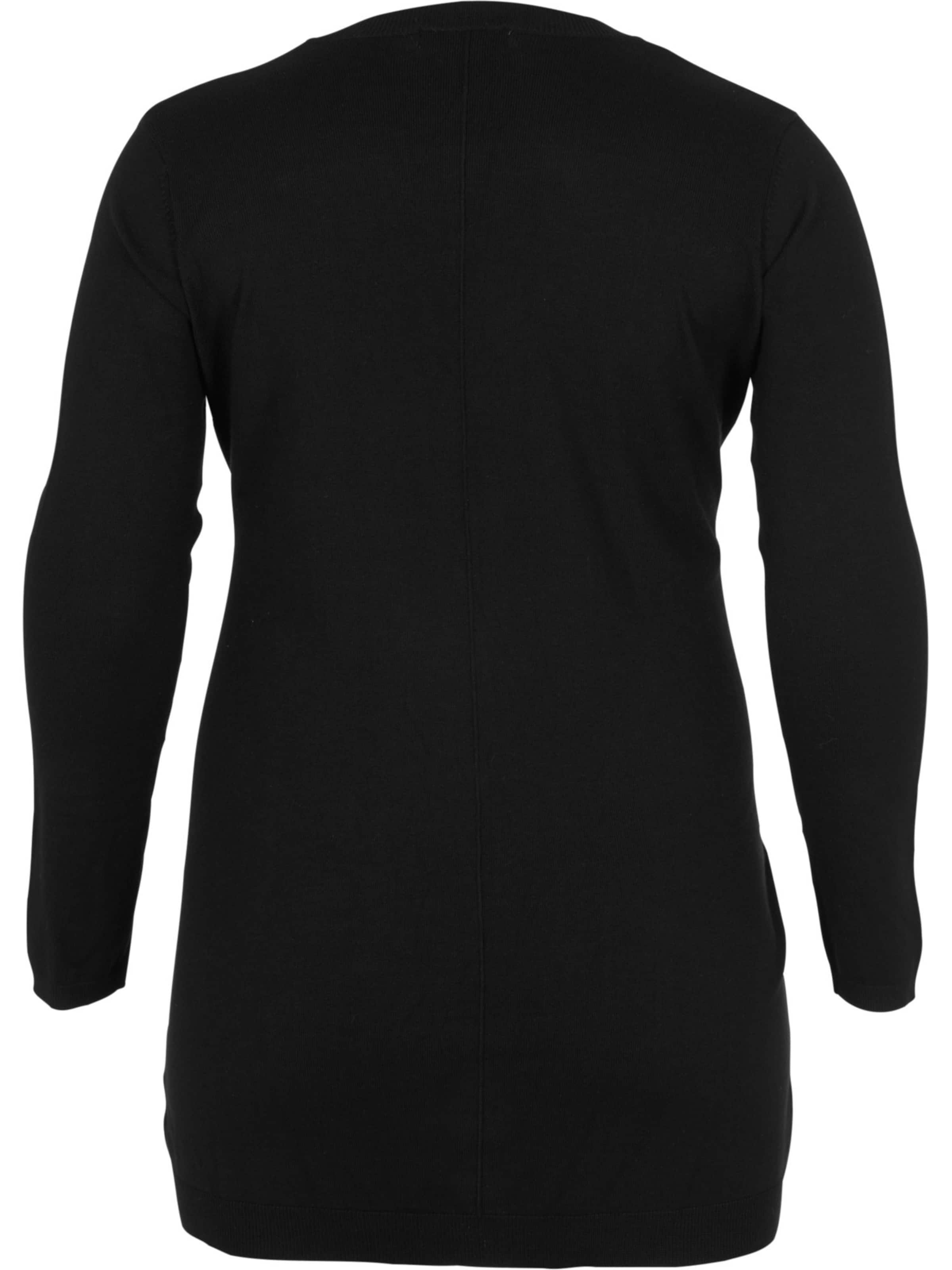 Zizzi Вязаная кофта 'MCARRIE' в Черный