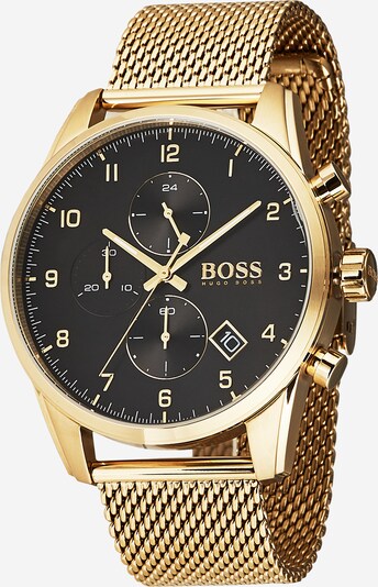 BOSS Casual Analogt ur 'SKYMASTER' i guld / sort, Produktvisning