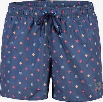 ARENA Badeshorts 'BEACH SHORT ALLOVER' i blå: forside