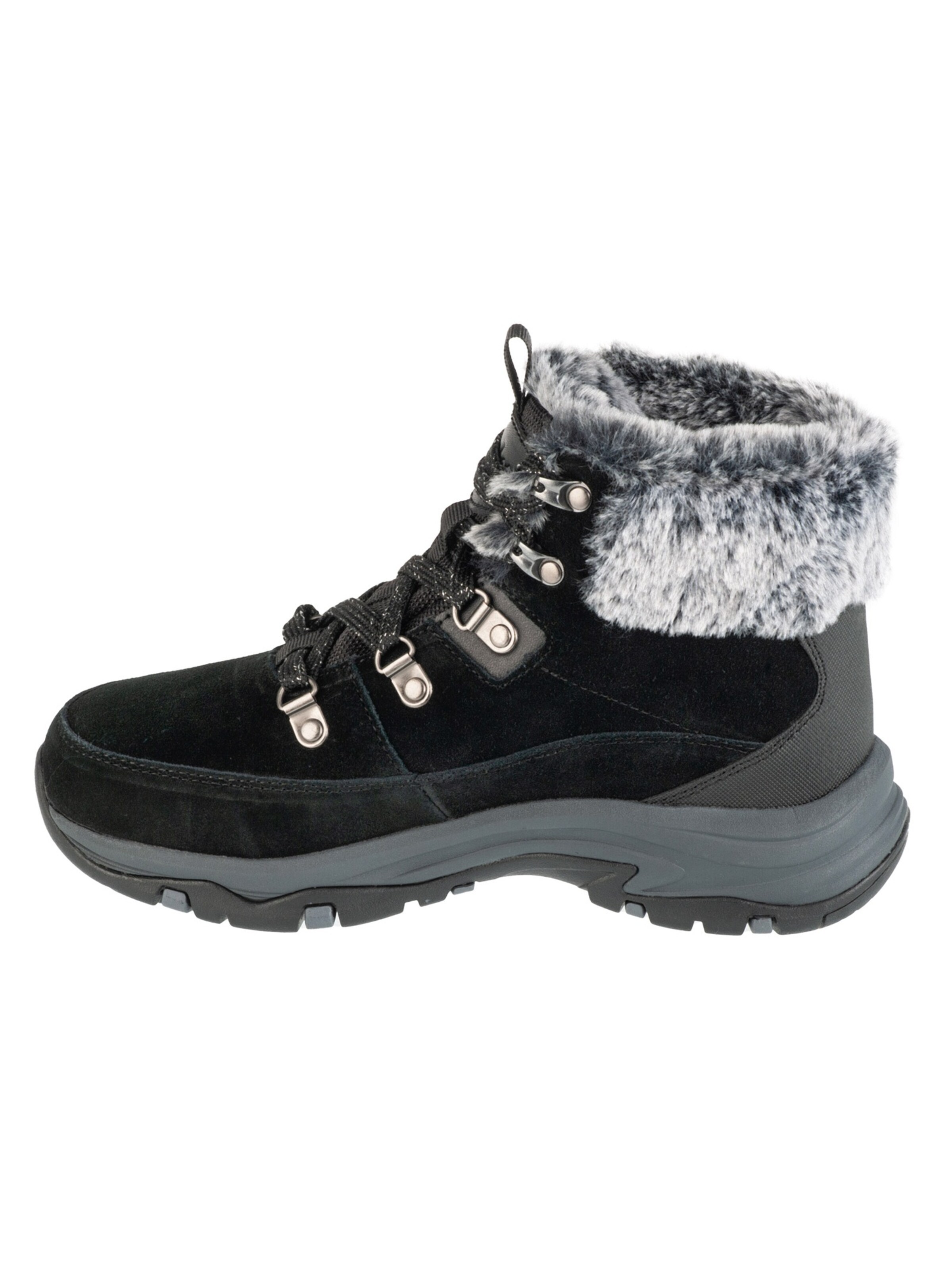 SKECHERS Veterlaarzen in Zwart