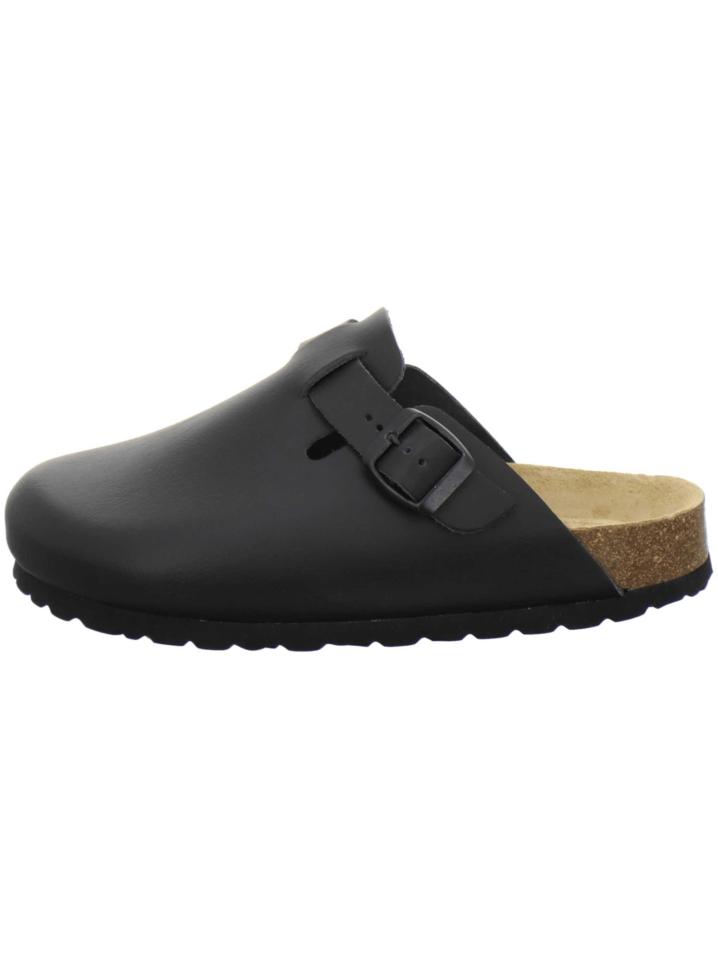 AFS-Schuhe - Zuecos 'Clogs Damen Leder schwarz' en negro