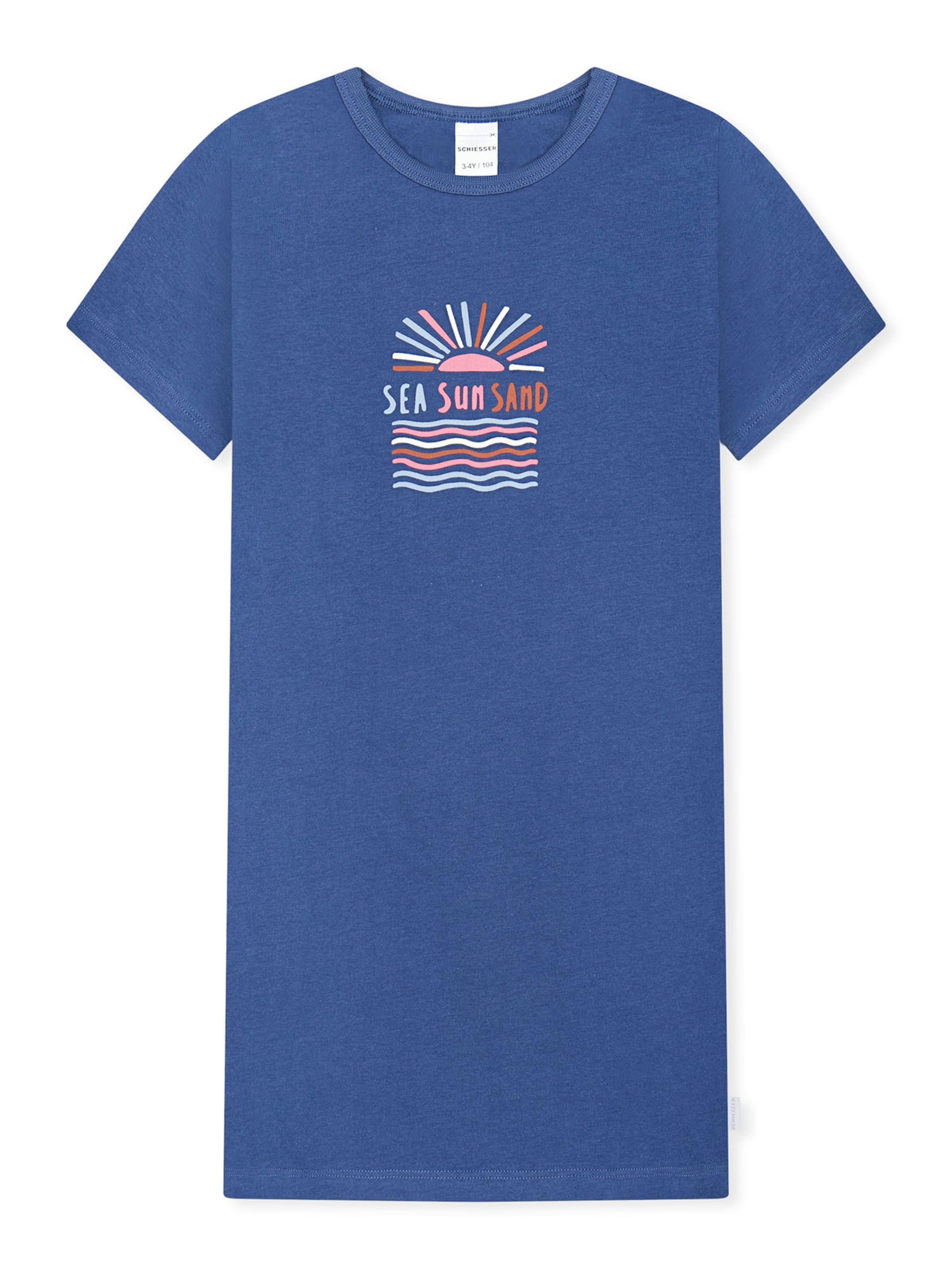 Pyjama ' Nightwear ' SCHIESSER en bleu : devant