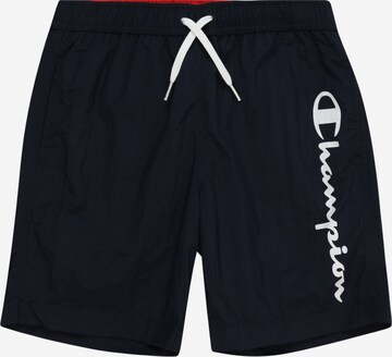 Champion Authentic Athletic Apparel Badeshorts in Blau: predná strana