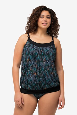 Ulla Popken Bustier Tankini in Schwarz: predná strana