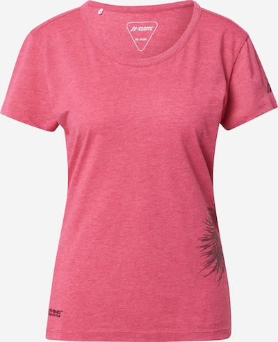 Maier Sports T-Shirt 'Feather' in kastanienbraun / pinkmeliert, Produktansicht